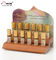 Wood 4 Layer Cosmetic Display Stand Custom Cosmetic Retail Displays For Essential Oil supplier