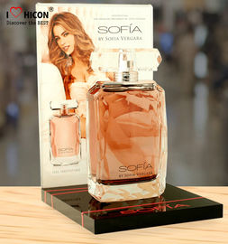 Nice Fragrance Countertop Cosmetic Display Stand Acrylic Perfume Bottle Display Stands supplier