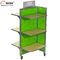 Movable Floor Standing Retail Store Fixtures 3 - Way Wood Toy Display Shelves supplier