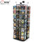 Rotating Book Display Stand Metal Wire Pockets CD Flooring Display Stand supplier