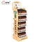 5 - Layer Wooden Energy Drink Display Stand For Bakery / Coconut Water Retail supplier