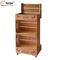 Point of Purchase Wooden Display Racks Free Standing For Nutritional Shake Chocolate supplier