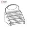 Custom Logo Counter Cosmetic Display Stand 4-Layer Fancy Store Display Rack supplier