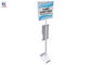 Metal Silver Hand Wash Lotion Holder Custom Sanitizer Floor Stand supplier