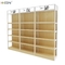 Popular Floor Brown Wood Stationery Grocery Shelving for Sale supplier