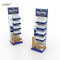 5-Tiers Blue White Metal Drinks Water Display Stand with Wood Box supplier