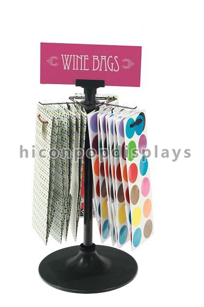 Merchandise Counter Display Racks , Rotating Snack Display Racks Countertop