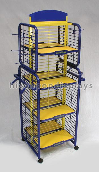 Retail Toy Racks Metal Toys Retail Display Rack , Flooring Metal Display Stands 4- Way ...