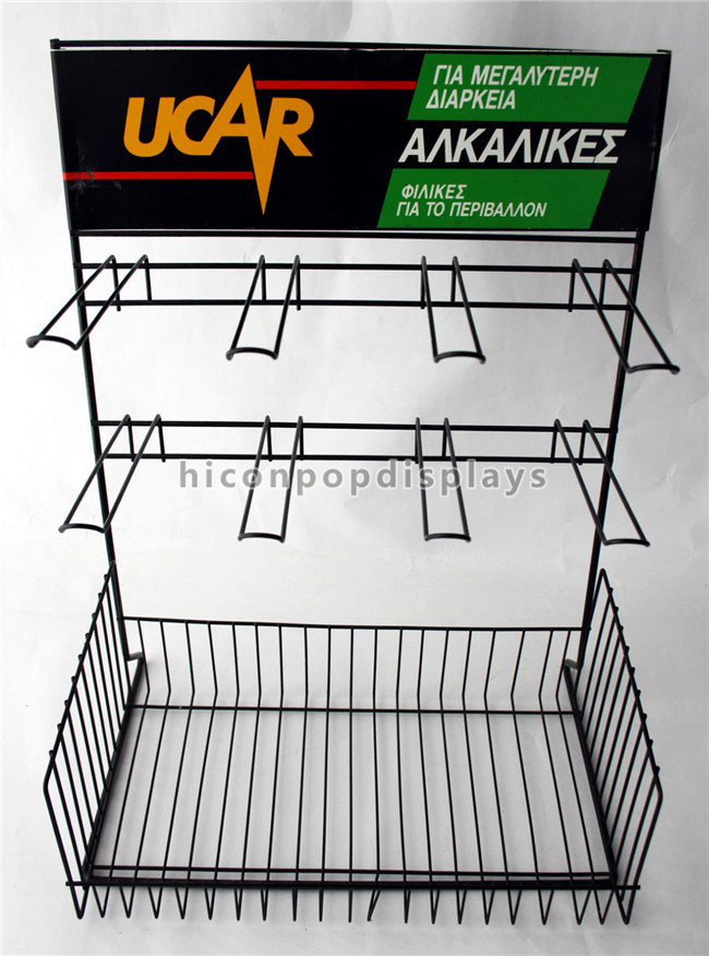 Desktop Commercial 8 Hooks Metal Store Display Rack For Hanging ...