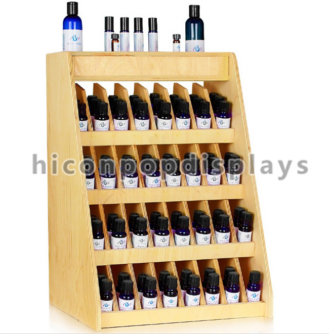 Birch Wooden Display Racks Countertop 240 Bottle Essential Retail 4 ...