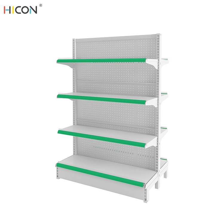 Pretty 2-Side White Metal Pegboard Shop Display Racks for Vendors