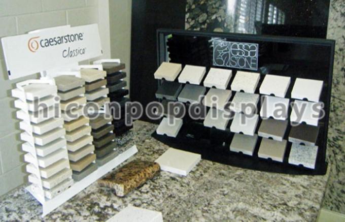 Countertop Ceramic Tile Display Racks Waterproof For Showroom