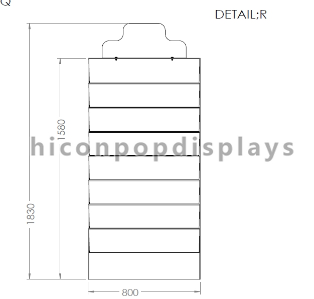 Flooring Large Pure Transparent Acrylic Cosmetics Display Cases With Shelves