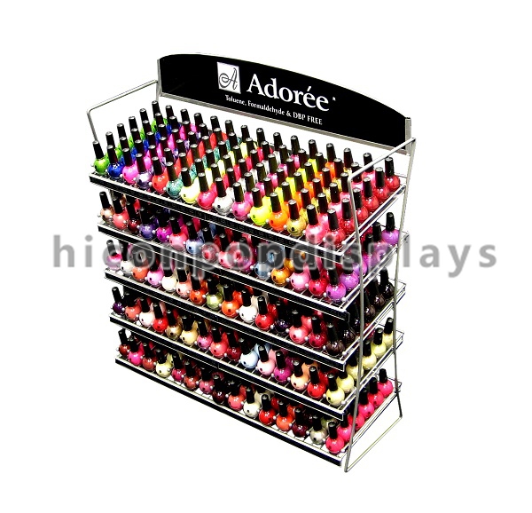 Cosmetic Portable Spice Rack Nail Polish Holder Cases Counter Top