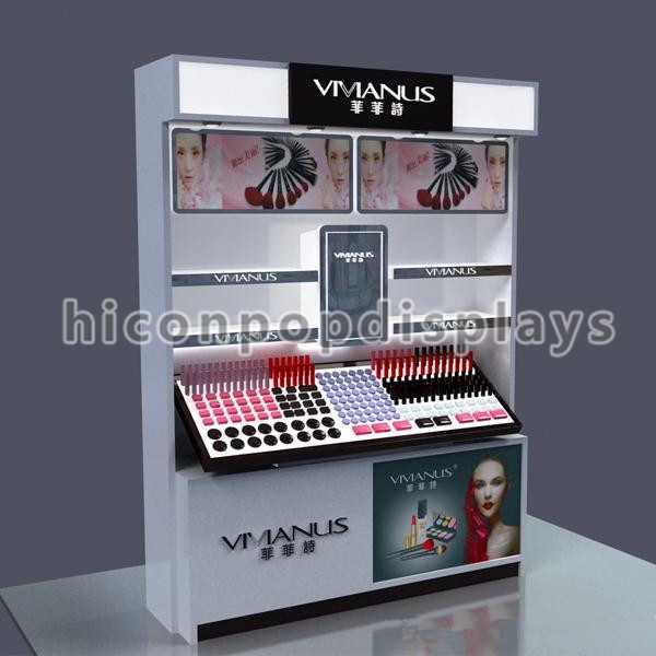 Shop Wood Flooring Beauty Product Display Stand For Face Cleanser