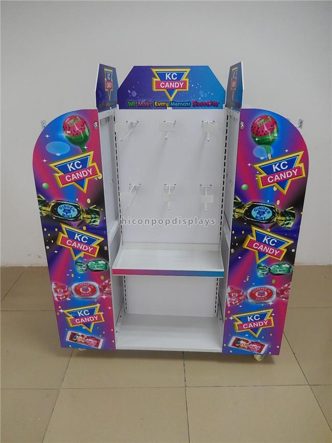 Floor Standing Candy Display Shelves For Store / Shop Display Stands