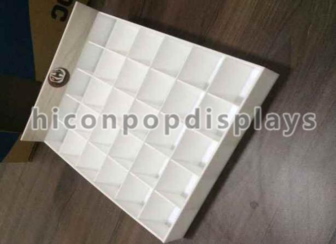 Custom Acrylic Tile Display Racks, Polishing Counter Top Display Rack