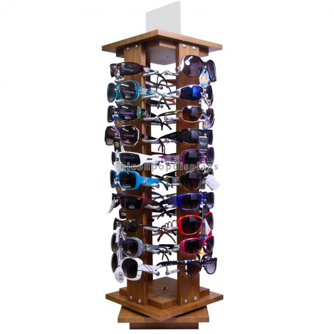 Freestanding Rotating Retail Merchandising Displays For Sunglasses Retail Store