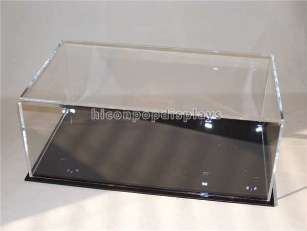 Square Clear Acrylic Retail Display Cases Countertop Customized For Cricket Bat
