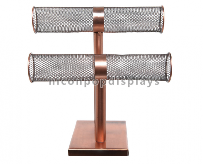 Bronze Color Retail Accessories Display Countertop Jewelry Display Stand For Bracelet