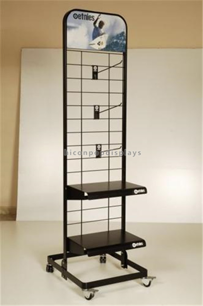 Freestanding Retail Gondola Shelving Metal Display Shelving Unit For Shops / Stores