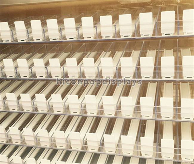50 Pushers Clear Acrylic Frame Tobacco Display Case For Retail Store Tabletop