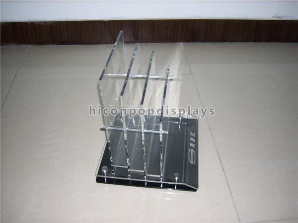 Cone Holder Acrylic Retail Store Fixtures 8 Holes Ice Cream Display Stand For Party