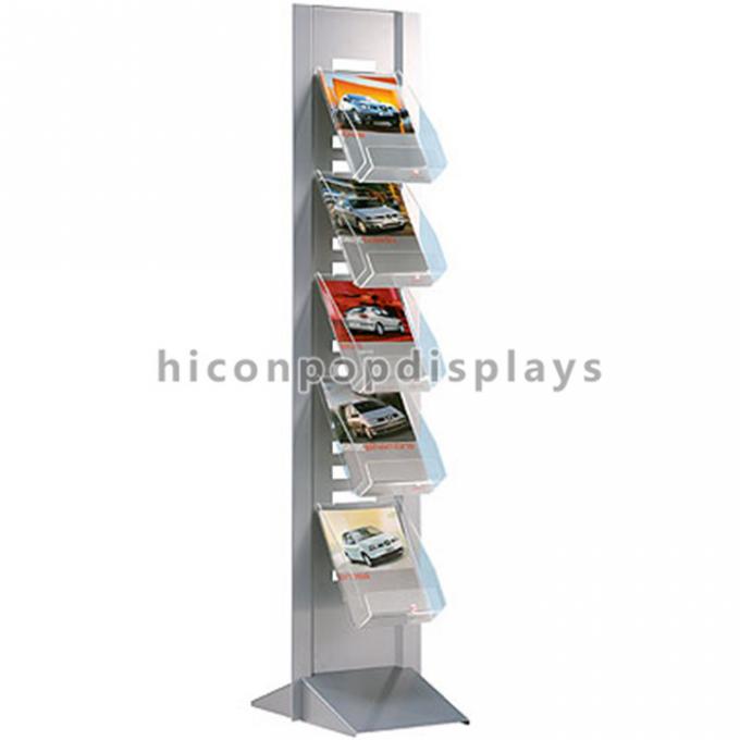 Advertising Retail Store Fixtures Versatile Sturdy Leaflet / Brochure Display Stand
