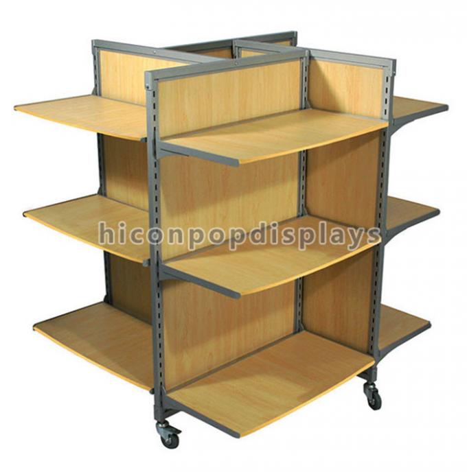 Store Retail Gondola Shelving Clothing Retail Merchandise Displays Double Sided
