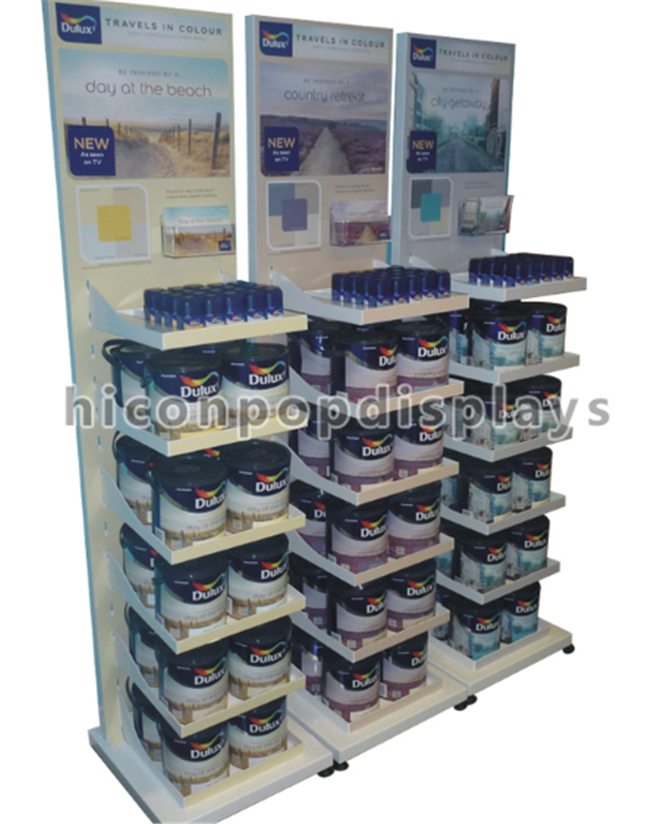 Car Painting Products Retail Unit Countertop Display Rack For Spray Can Holding