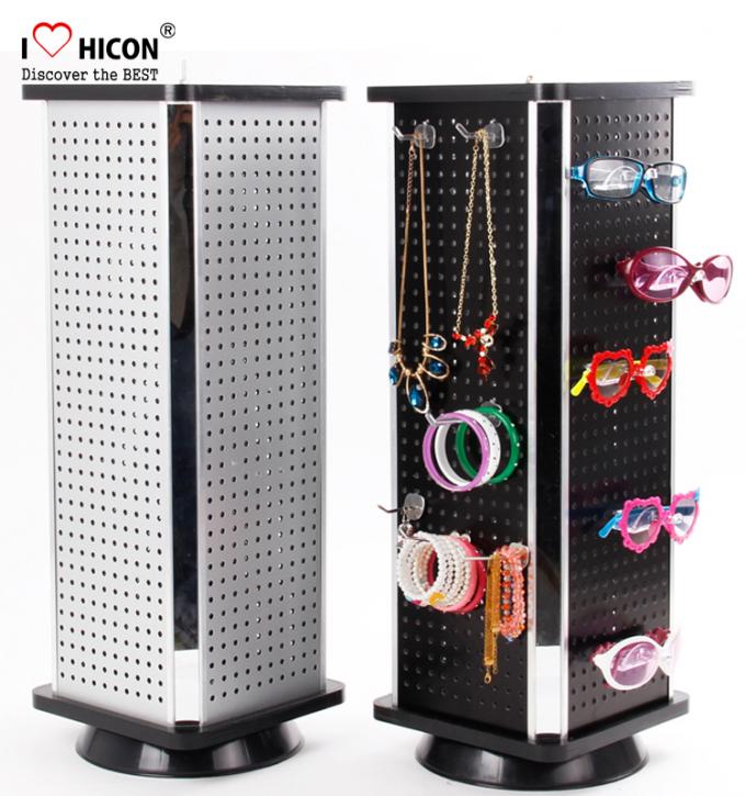 Fashion Accessories Display Stand Metal Counter Rotating For Promotion