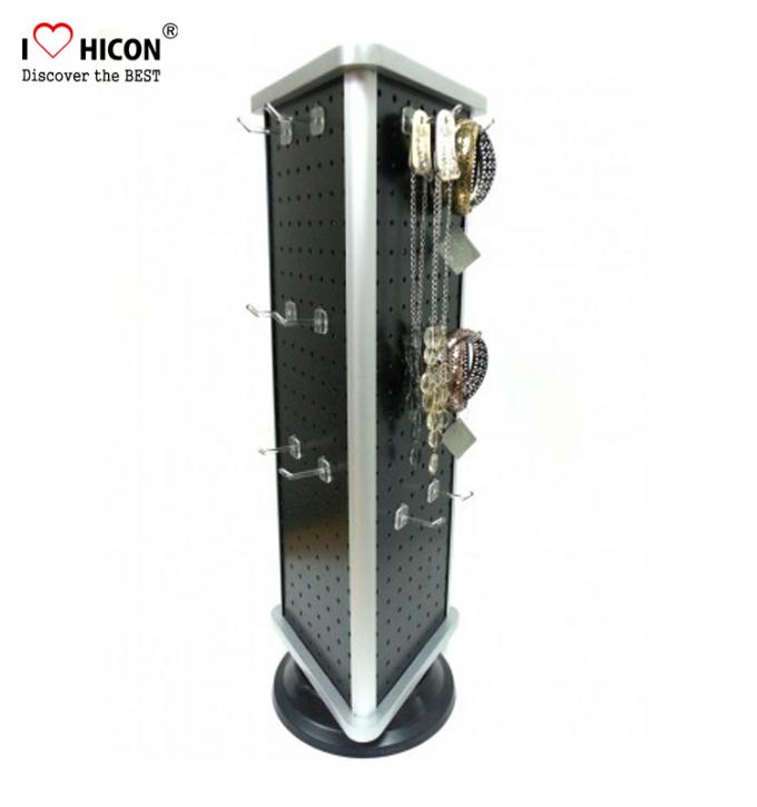 Fashion Accessories Display Stand Metal Counter Rotating For Promotion