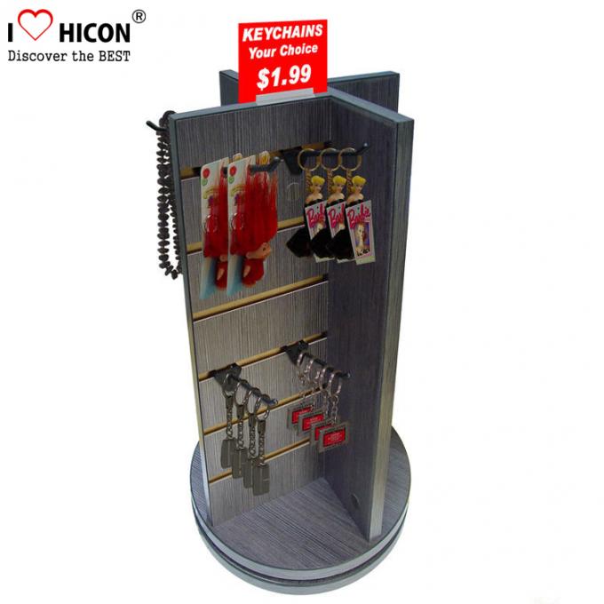 Countertop Slatwall Display Fixtures Commercial Gifts Retail Rotating Display Stand