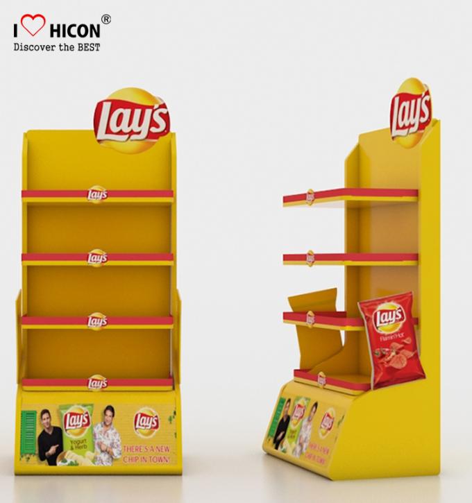 Make Impression Retail Store Fixtures Delicious Snacks Potato Chips Counter Display Rack