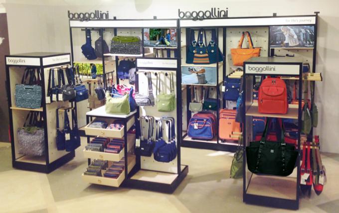 Capture Consumers Clothing Store Fixtures Handbag Display Shelf Design For Bags