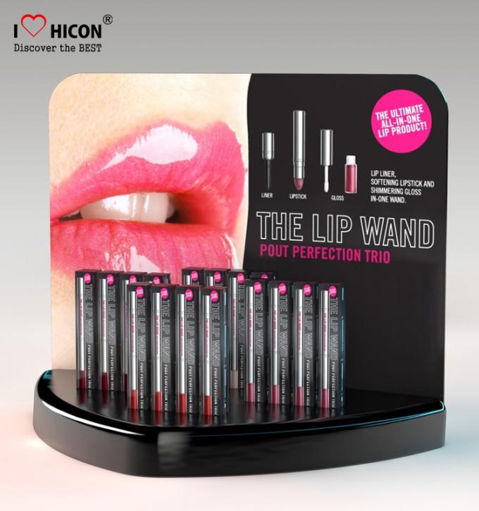 Custom Cometics Store Visual Merchandising Acrylic POP Lipstick Display Rack