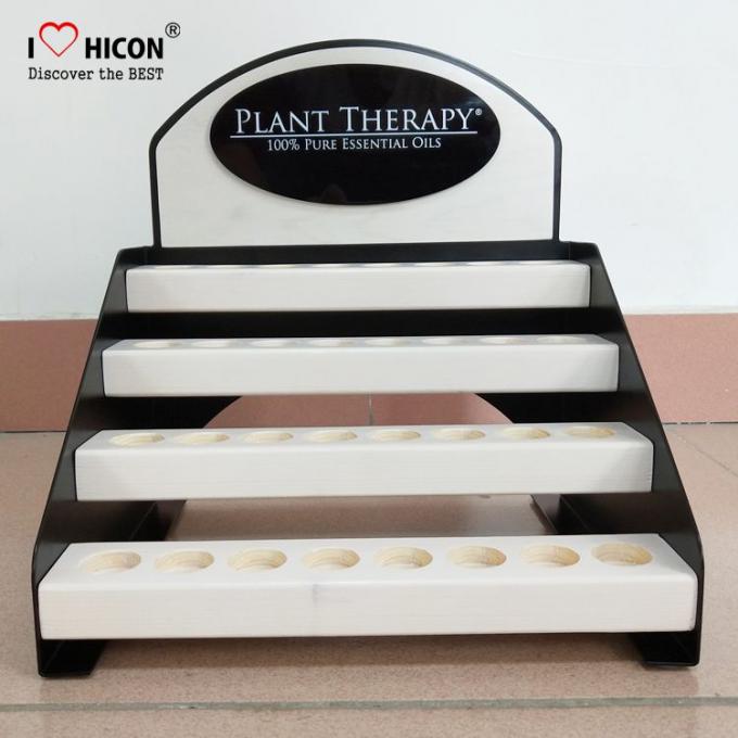 Custom Logo Counter Cosmetic Display Stand 4-Layer Fancy Store Display Rack