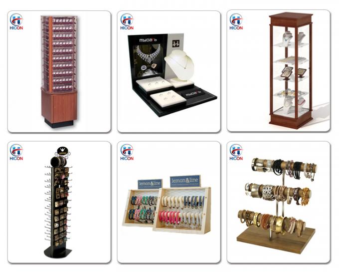 Custom Floor Fine Boutique Jewelry Displays And Supplies With Caster
