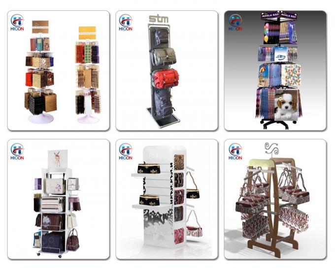 Flooring Display Stands Shopping Mall Hanging Bag Display Stand