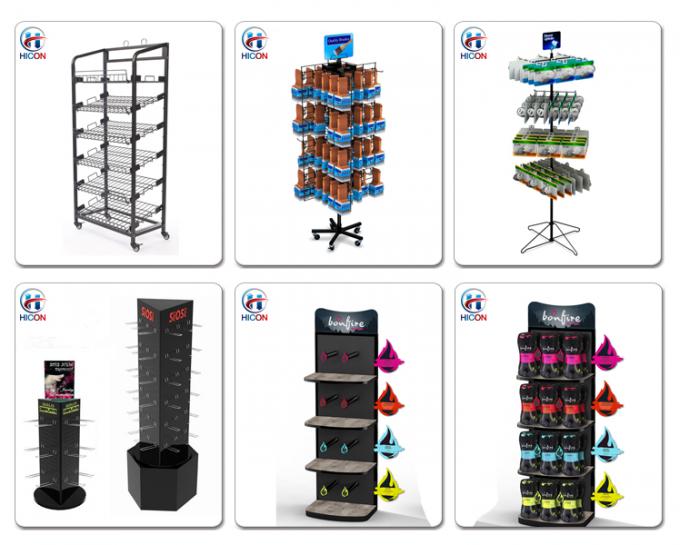 Hanging Accessories Display Portable Gridwall Floor Display Stands