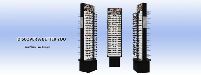 Slatwall Sunglasses Display Stands, Free Stand POP Display For Sunglasses