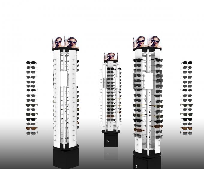 Merchandising Metal Rotating 4 - way Countertop Eyeglasses Display stand