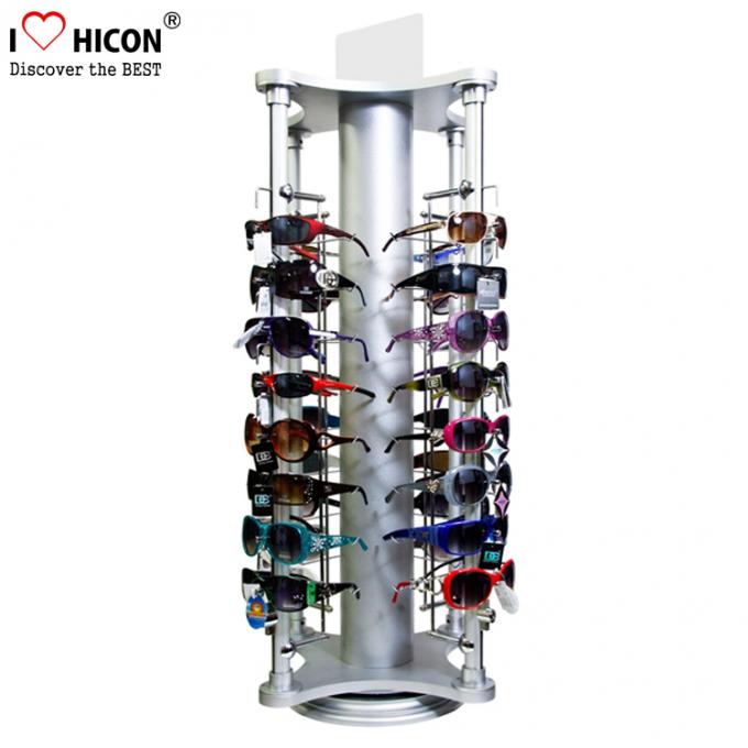 Counter Top Sunglasses Retail Shop 4-Way Metal Eyeglass Display Rack Rotating
