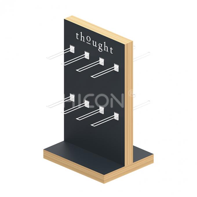 Creative Custom Displays 2-way Wooden Retail Sock Display Rack