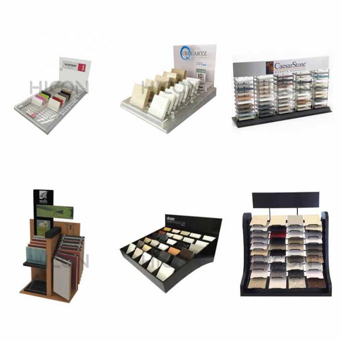 4-way Metal Tile Display Racks Retail Showroom Ceramic Floor Tile Display Rack