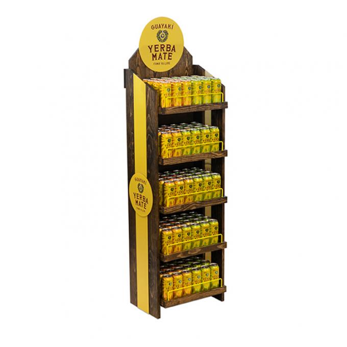 Creative Retail Wine Display 5-tier Wine Store Merchandising Displays