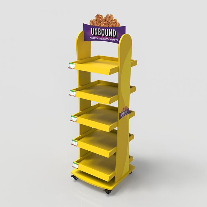 Food Product Merchandising Movable Nuts Walnut Display Stand For Sale