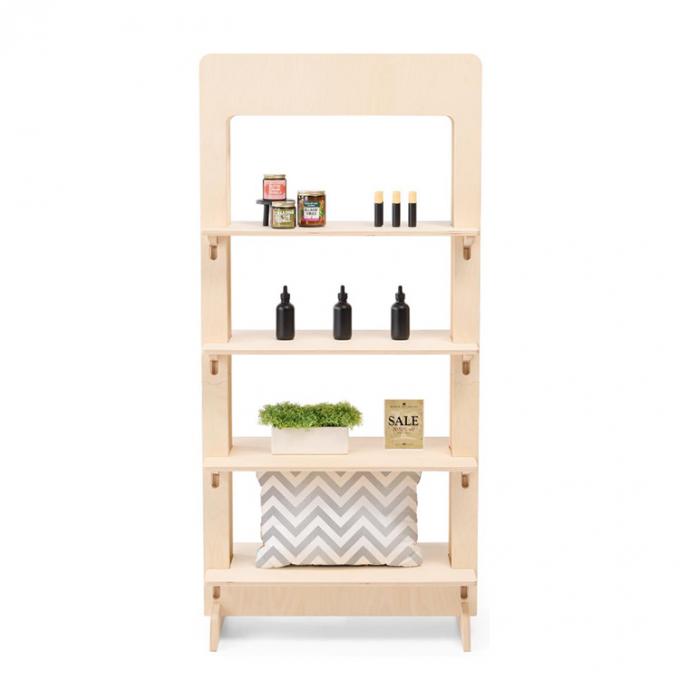 Eco Friendly Recyclable Plywood Display Stands For Retail Stores