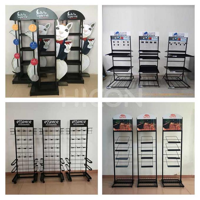 Metal Wire Peg Hook Display Rack For Retail Store Sleeves Merchandising