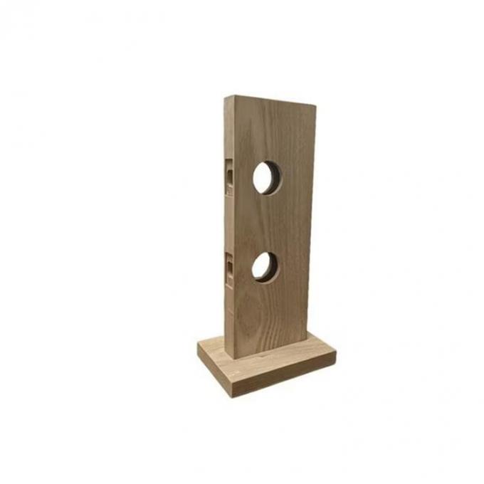 Custom Wooden Display Racks Countertop 3 Set Door Lock Display